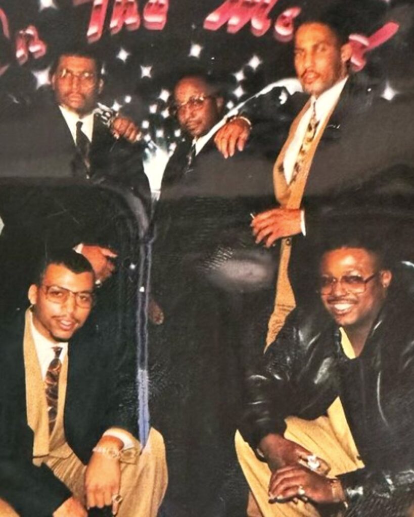 group photo of Black Mafia Family BMF with Terry Lee Flenory and Big Meech positioned left