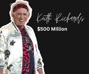 Richest Guitarist 2024_ No1. Keith Richards Net Worth 500 Million Dollars