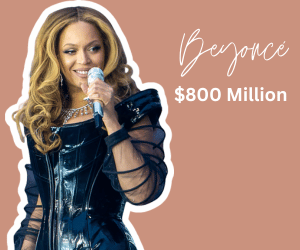 Richest Musician Female 2024 No3. Beyoncé Net Worth 800 million Dollars