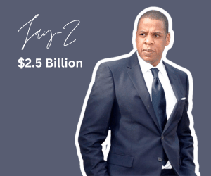 Richest Musician Male 2024 No1. Jay-Z Net Worth 2.5 Billion Dollars