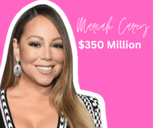 Richest R&B Singer 2024_ No3. Mariah Carey Net Worth 350 million dollars