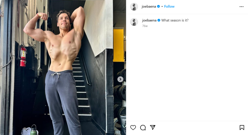 Joseph Baena Doing Arnolds Iconic Bodybuilding pose
